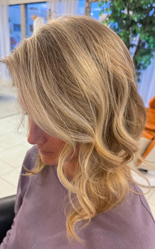 Finished haircut and color by Urban Vintage Hair Studio