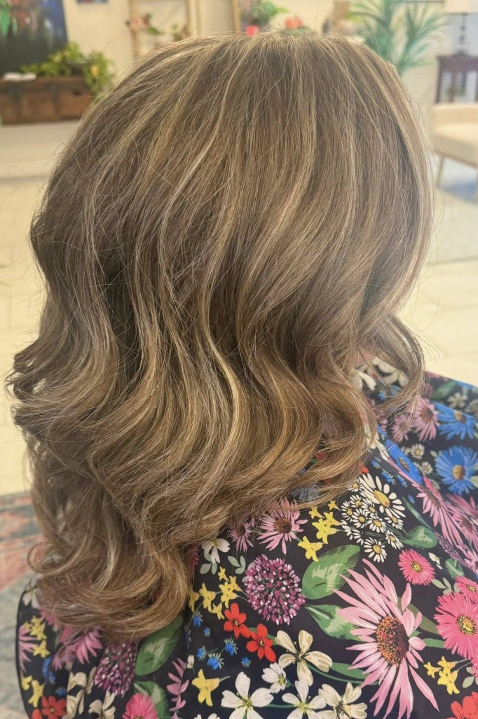 Finished haircut and color by Urban Vintage Hair Studio