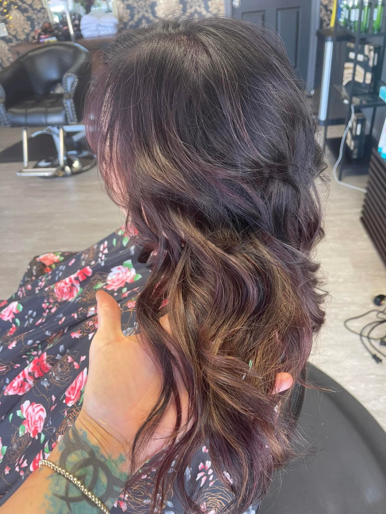 Finished haircut and color by Urban Vintage Hair Studio